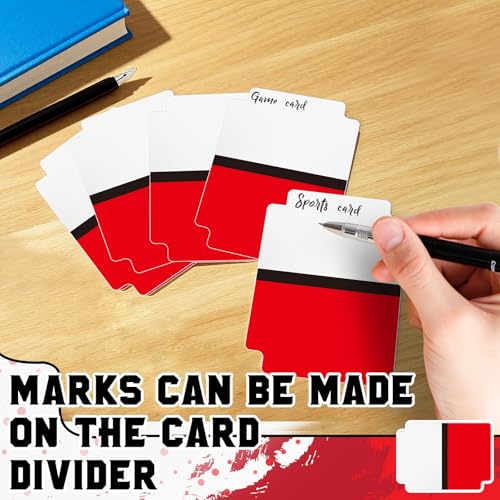 Intercalaires pour cartes de sport et recettes afin de ranger vos classeurs de maison