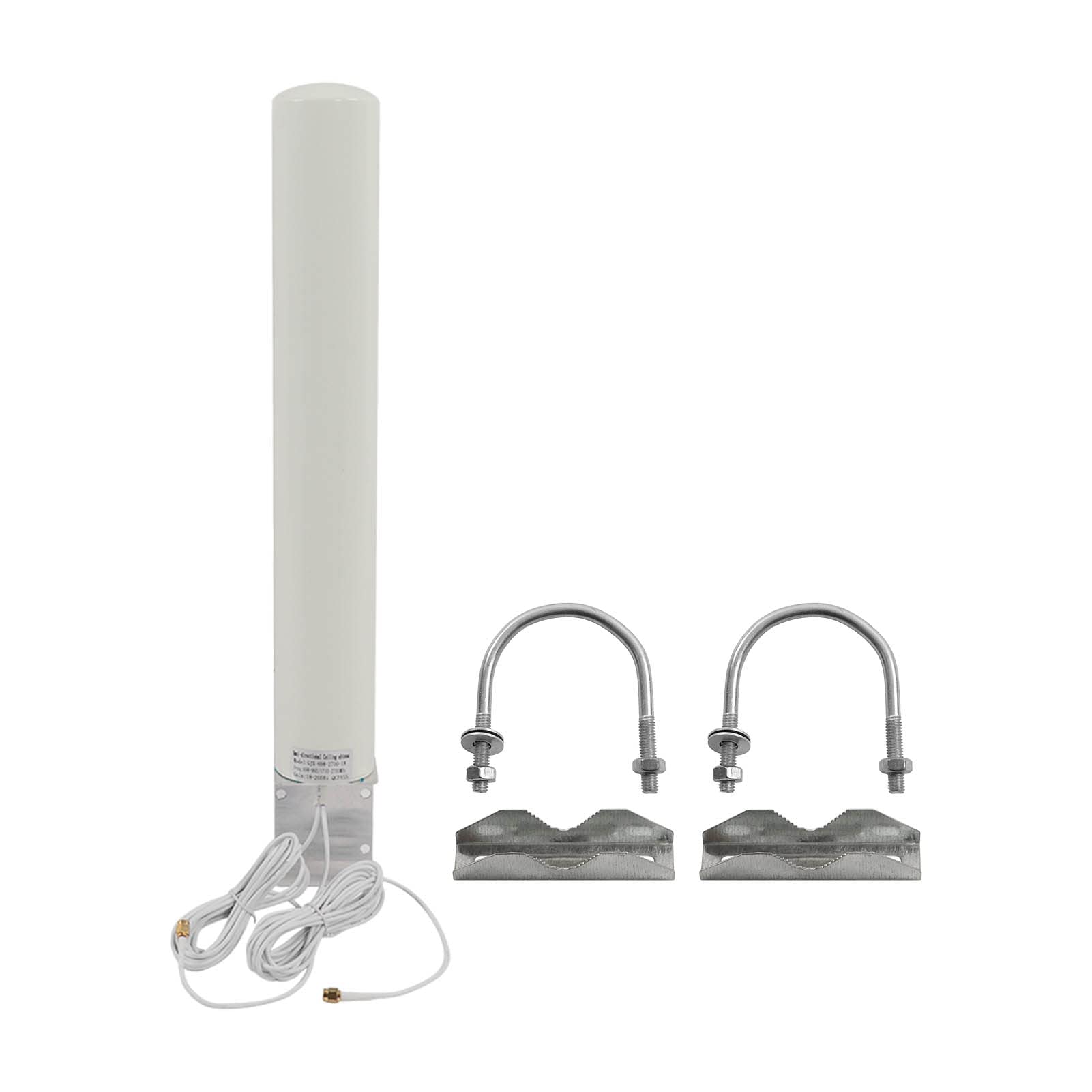 Gonetre Antenne WiFi Extérieure 18-20dBi à Gain élevé IP67 étanche | Connecteur Mâle SMA Omnidirectionnel 698-2700 MHz, Câble RG174 de 5 M, Résistant aux UV, pour Amplificateur de Signal