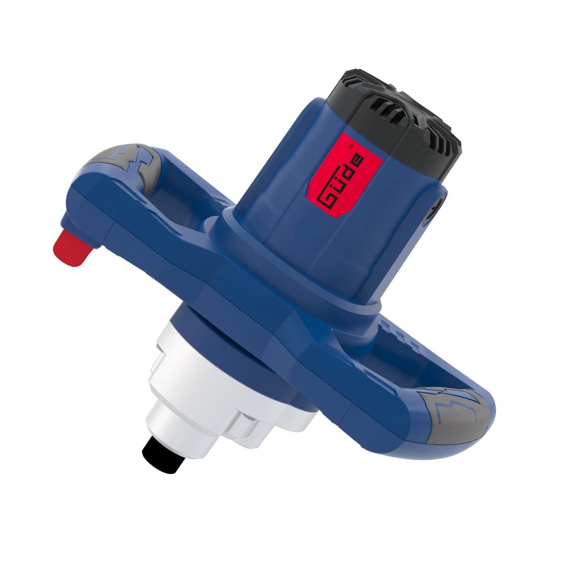 Güde Mezclador 58043 GRW 1414.1 (230 V, 1400 W, potente agitador de mortero para mezclar y mezclar materiales de construcción en polvo) azul