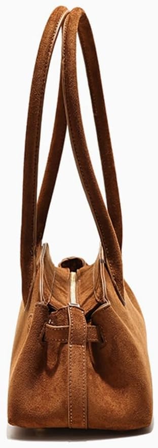 Slouchy Suede Hobo Bags Women Trendy Satchels Underarm Shoulder Bag Crescent Crossbody Purses Travel Tote Handbag 2025 - Image 5