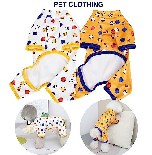 HuaLiSiJi Dog Pyjamas Cotton Pyjamas for Dogs Elastic and Take off Suitable for Small and Medium Dogs (Blue Point, S) - Image 2