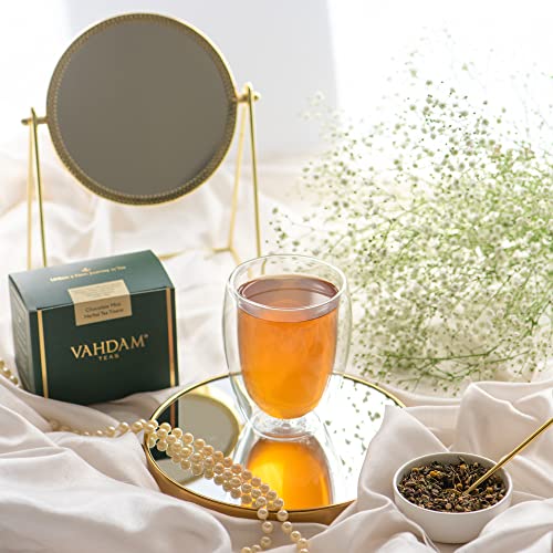 Vahdam, Double Wall Glass Tea Cup (12Oz/350Ml Capacity) Lead-Free Borosilicate Glass | Bpa Free, Double Wall Coffee Mug #TOP3