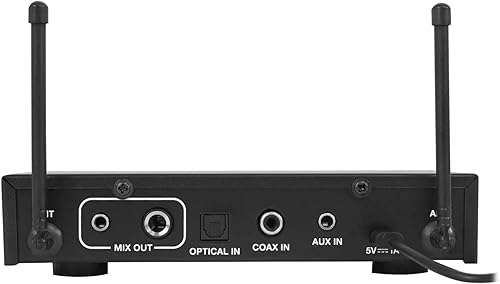 Miniatura 4 de RockvilIe RKI60 - Mezclador de micrófono inalámbrico dual para karaoke para sistema de cine en casa