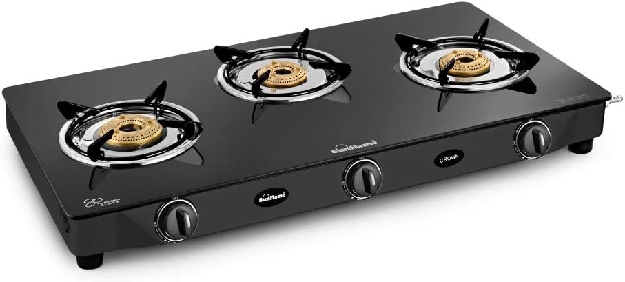 SUNFLAME LPG STOVE GT CROWN 3 BURNER BLACK