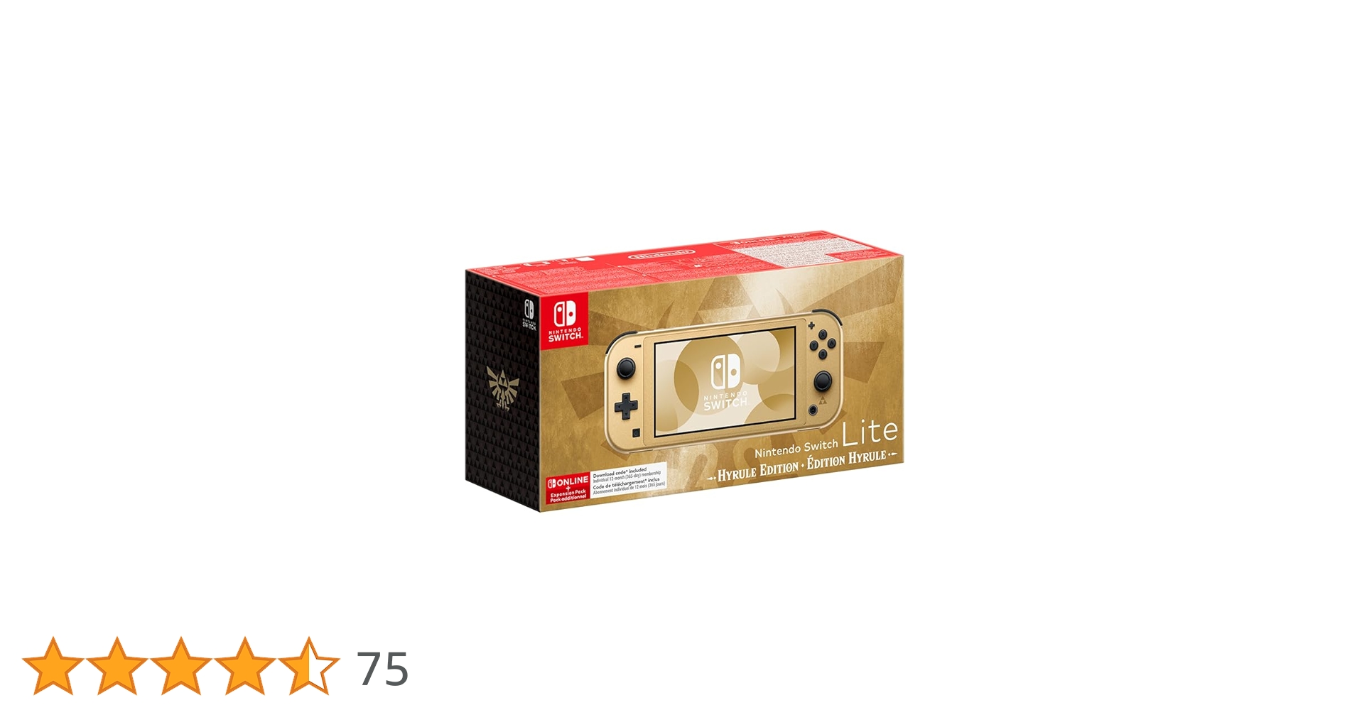 Nintendo Switch Lite: Hyrule Edition + 12 Months NSO: Nintendo
