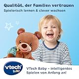 Vtech I Krabbel-mit-Mir-Bär I Interaktives Plüschtier mit Musik, Licht und Sprache für Motorik und Lernen I Krabbelhilfe I Plüschtier I Motorikförderung I Für Kinder 9-36 Monate