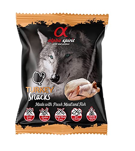 Produktbild von Alpha Spirit Dog Snack gewürfelt Pute - 50 g