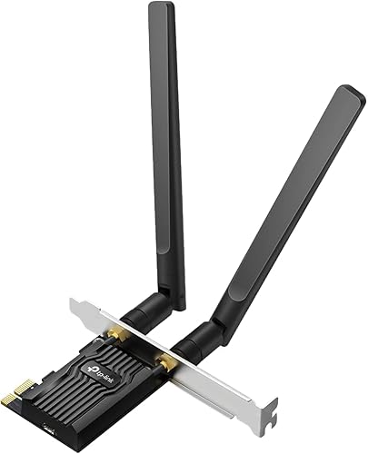 TP-Link Tarjeta WiFi 6 PCIe WiFi para PC de escritorio AX1800 (Archer TX20E), Bluetooth 5.2, WPA3, 802.11ax Adaptador inalámbrico de doble banda con