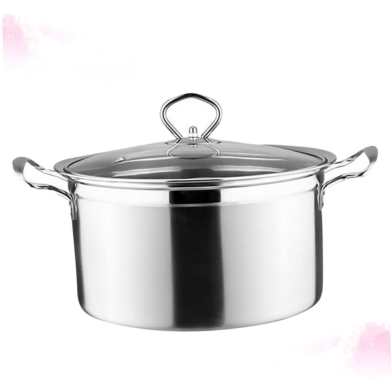 Marmite à soupe induction fond encapsulé Toyvian en acier inoxydable