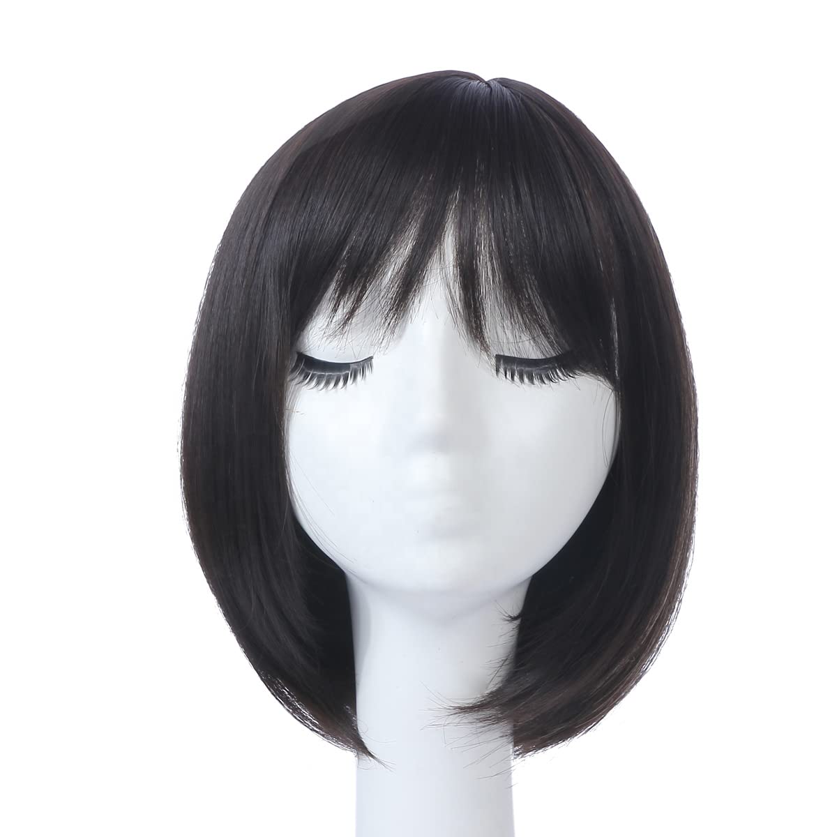 Samyak Full Head Bob Style with Bangs Hair Wigs For Women & Girls