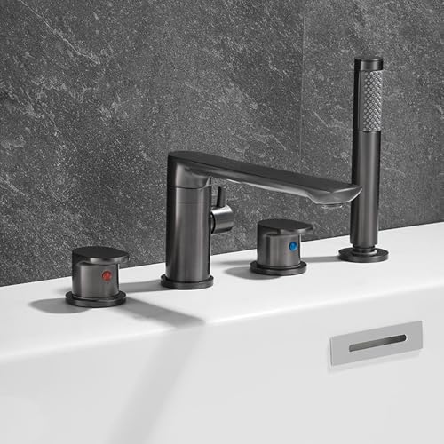 Mélangeur de douche 2 modes avec commande double lever et bec rotatif 360° - 2
