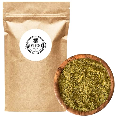 SIVIFOOD gemahlene Pistazien 100g - Pistazienkerne gemahlen naturbelassen vegan in Premium Qualität Pistazienmehl zum Backen Pistazienpulver ungeröstet ungesalzen natur gemahlen