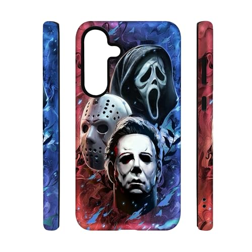 qizjio Horror Phone Case Shockproof Protective Halloween Phone Cover for Samsung Galaxy S25 Plus