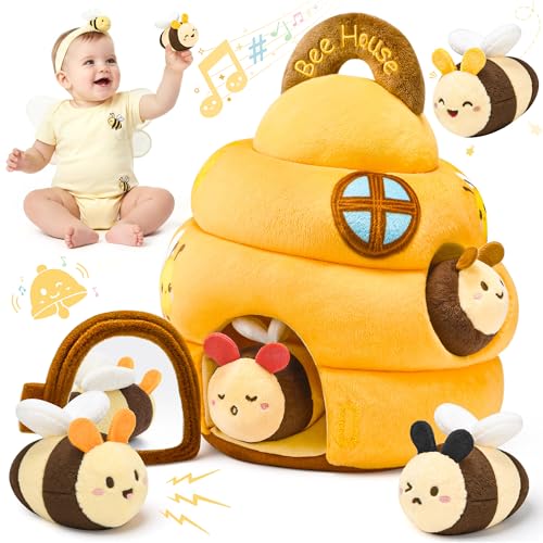Baby Toys 6-12 Months - Beehive Infant Toy with 5