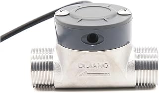 Caudalimetro Agua, DJ-HS43TA SUS304 SS Hall China Sensor de Flujo de Agua de riego BSPP G3/4 “5-150lpm caudalímetro de turbina eje cerámico Sea Dijiang