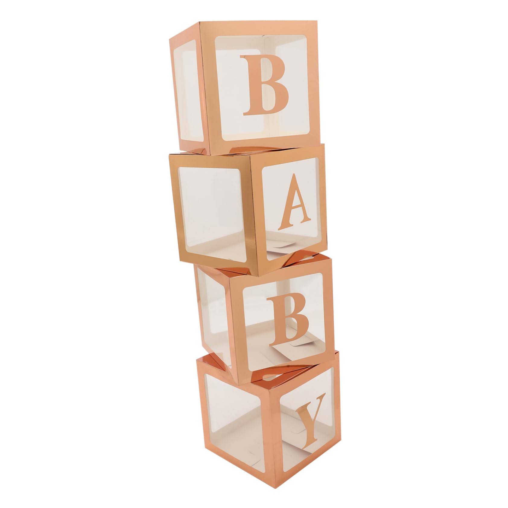 VOSAREA Boîte à Ballons Décorative Installation Facile avec Lettres Baby en Papier pour Baby Shower et Gender Reveal pour Décoration de Fête D'anniversaire