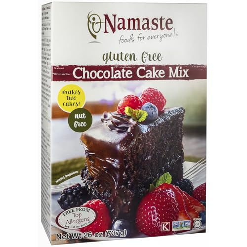 Namaste Foods Chocolate Cake Mix, Vegan Friendly, Kosher, Gluten Free & Non-GMO, 26 Ounce (Pack of 6)