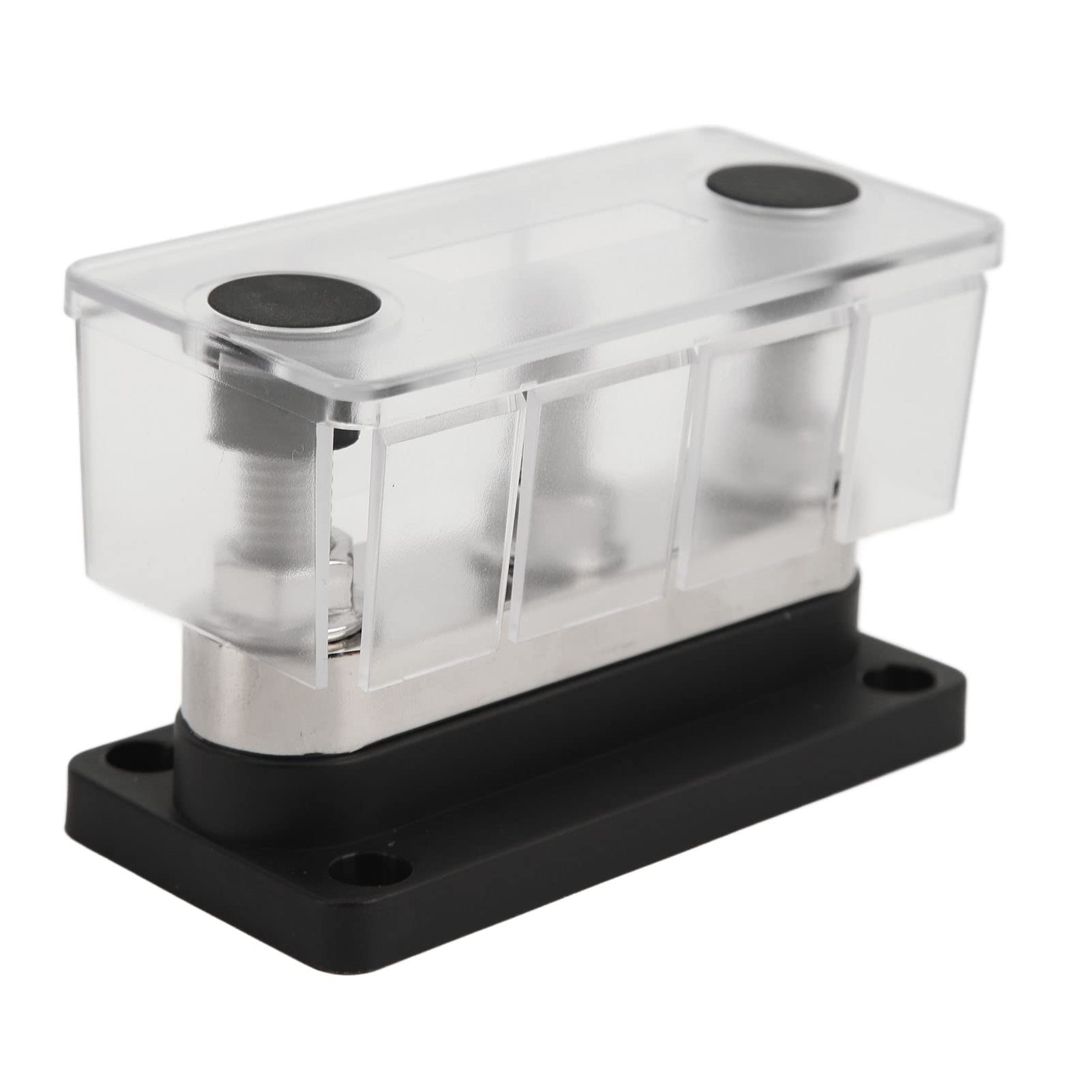 lyrlody Blocco di Distribuzione dell'alimentazione Blocco di Giunzione Batteria Placcato in Ottone da 12 V A 48 V 600 A 3 Perni M10 Montaggio Superficiale per Camion RV Marine Barche Organizzazione