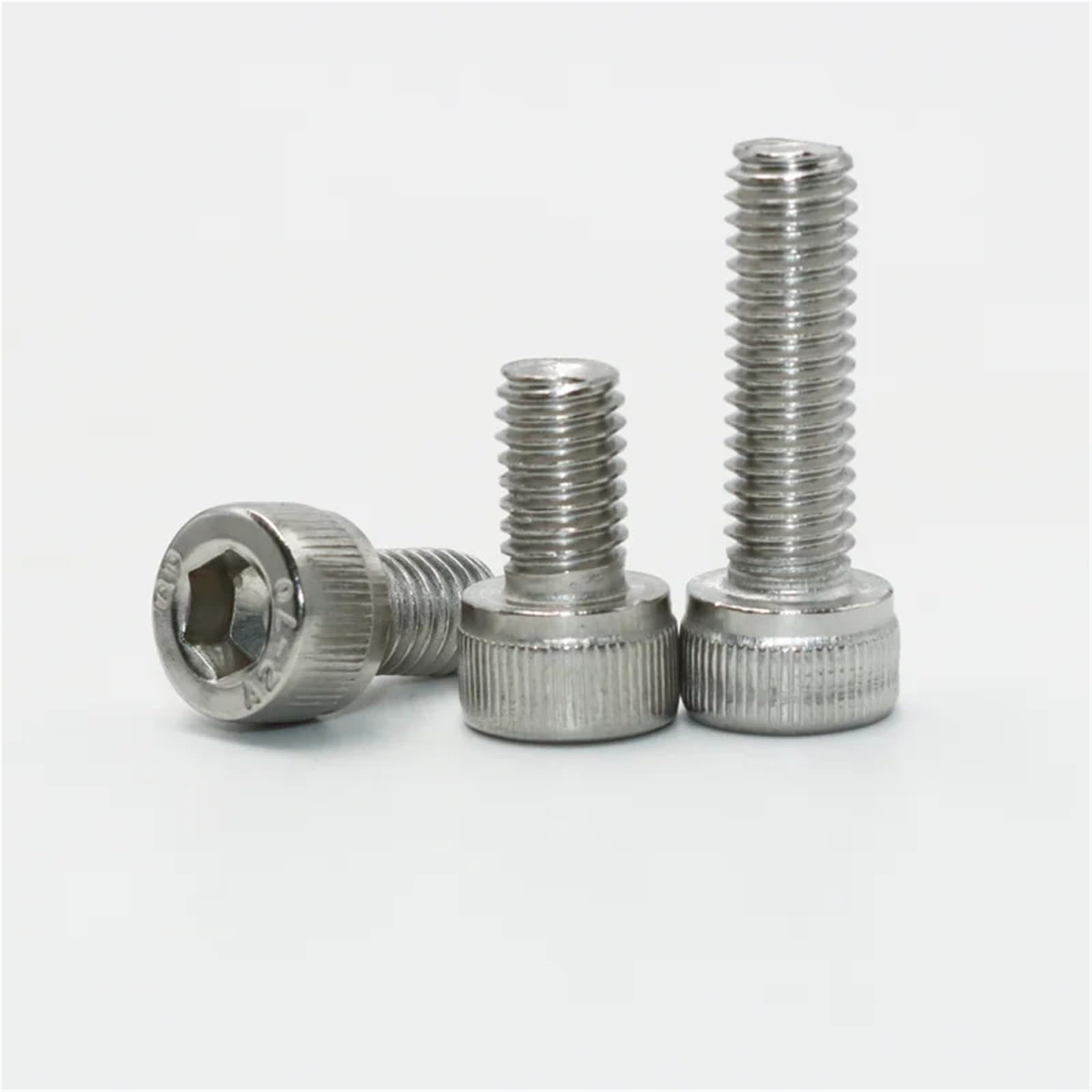Juego de tornillos cabeza hexagonal M2 .5 M3 M4 M5 M6 M8 304 taza dientes completa acero inoxidable tornillo Allen máquina for tuercas para Electrónica(Screws M2.5-M8)