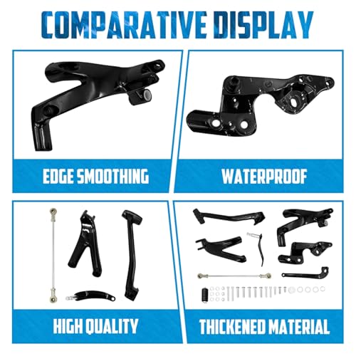Commandes avancées en aluminium usiné pour Harley Softail Standard FXST - 6
