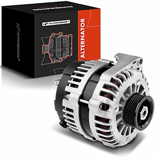A-Premium Alternator, 12V 145A 6-Groove Pulley CW, Compatible with Chevy