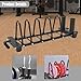 kowaku Barbell Rack Plate Stand Sturdy Commercial Gym Barbell Plate Workout Fitness Dumbbell Stand Barbells Storage Rack, S Flat Pads