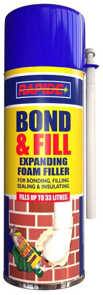 Paint Factory Bond & Fill Expanding Foam & Filler 500ml Quick Setting Fills Gaps New