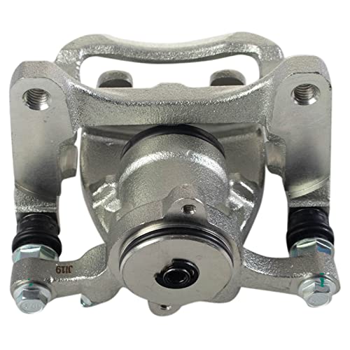 Image of TRQ Rear Brake Caliper Set Zinc Coated Brackets Hardware Compatible with 2017-2019 Buick LaCrosse 2016-2018 Chevrolet Malibu 2018-2020 Equinox 2018-2021 GMC Terrain
