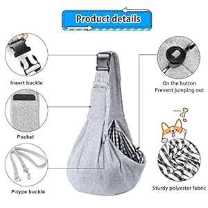 Dog-Sling-Carrier-for-Small-Dogs-Cat-Puppy-Pets-Up-to-165lbs-Comfy-Hard-Bottom-Support-Adjustable-Padded-Shoulder-Strap-Hands-Free-Dog-Carrier-Sling-Bag-for-Outdoor-Travel - Cucciolini Doodles   Dog-Sling-Carrier-for-Small-Dogs-Cat-Puppy-Pets-Up-to-165lbs-Comfy-Hard-Bottom-Support-Adjustable-Padded-Shoulder-Strap-Hands-Free-Dog-Carrier-Sling-Bag-for-Outdoor-Travel