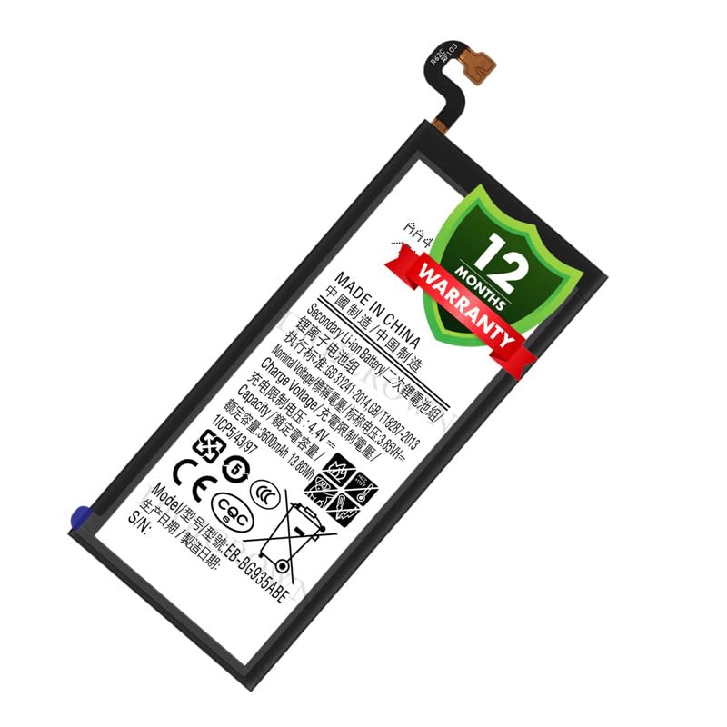 Image of Original EB-BG935ABE Battery Compatible for Samsung Galaxy S7 Edge - (3600mAh) - 1 Year Warranty DF7