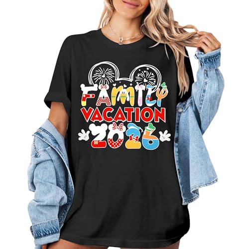 BANGELY Family Vacation Shirts 2026: Magical Family Matching Outfits Family Trip T-Shirts Casual Summer Travel Tops - Image 3