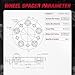 BDFHYK 5x120mm to 5x114.3mm Wheel Bolt Pattern 1 inch Convert Wheel Spacer Compatible with Buick Cadillac Chevy GMC Pontiac,5 Lug Wheel Adapters M12x1.5 & 74.1 mm Hub Bore, Set of 4, Not Hubcentric