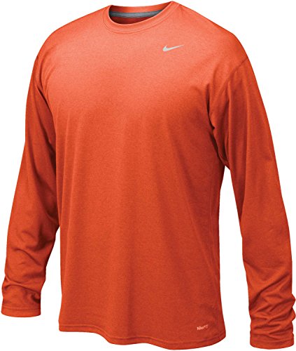 Nike Men's Legend Long Sleeve Tee, University Orange, L