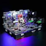icuanuty Kit de Iluminación LED para Lego 75329 Star Wars Diorama: Ataque a la Estrella de la Muerte, Kit de Luces Compatible con Lego 75329 (No Incluye Modelo Lego) (Estilo Clásico)