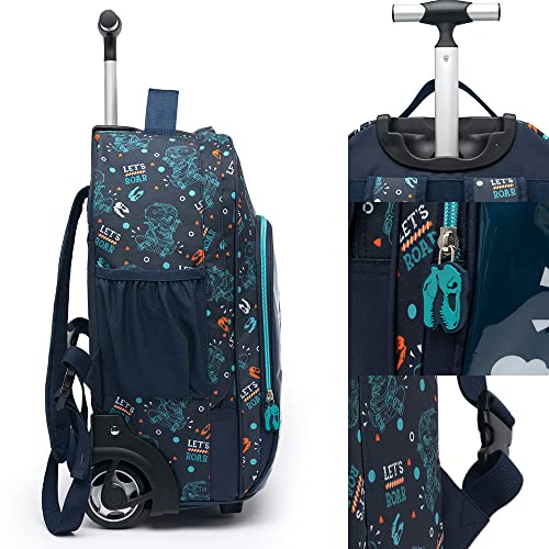 Kit Mochila Rodinhas Infantil Lancheira Estojo Escolar Espaçosa Viagem