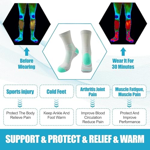Image of Crew Socks for Women & Men, Cyan