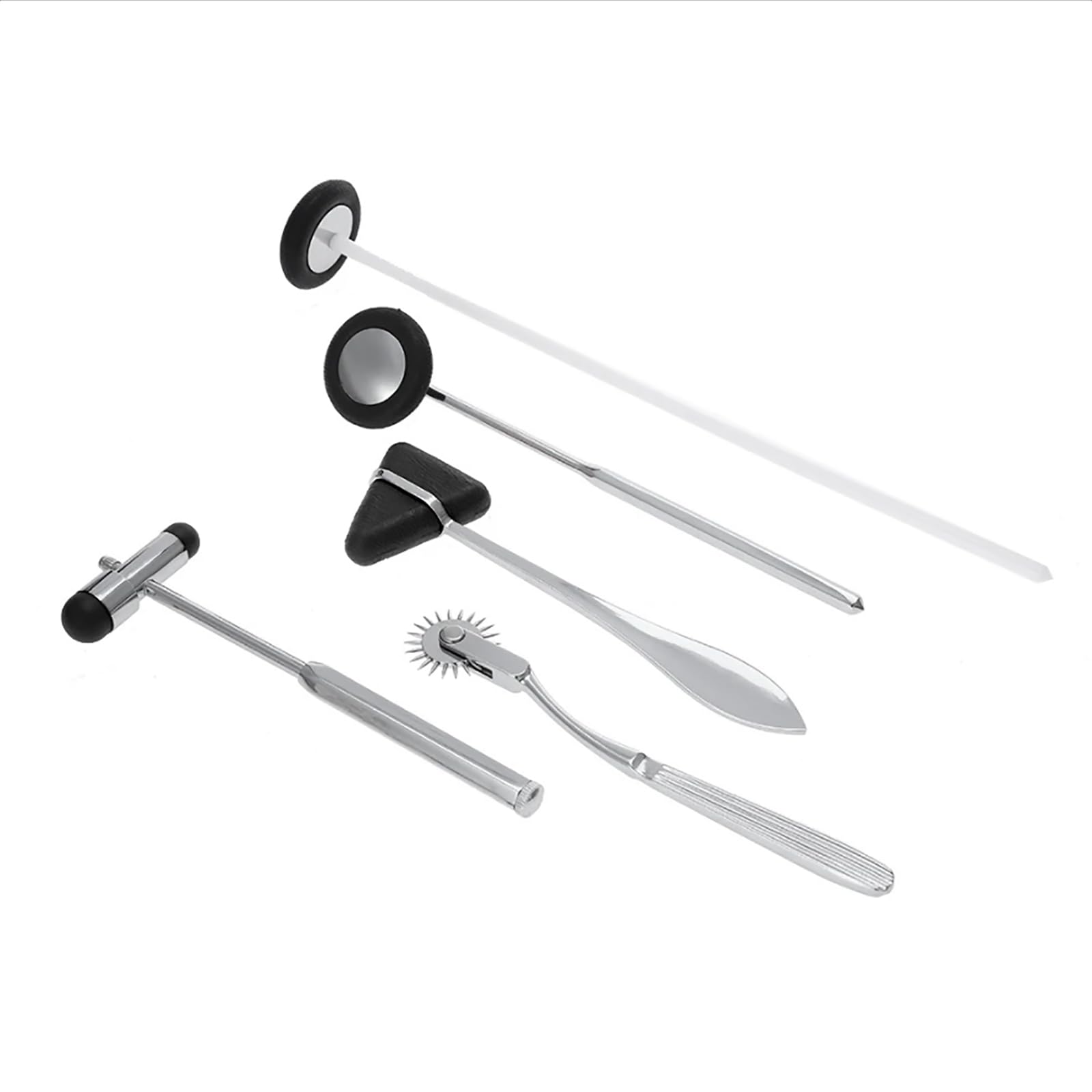Juego De Martillo Neurológico, Kit De Martillo para Reflejos De 5 Piezas, Martillo De Masaje De Percusión para Reflejos De Diagnóstico, Herramientas Esenciales De Examen Neurológico