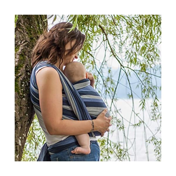 Hoppediz gewebtes Baby-Tragetuch ab Geburt, 100% Baumwolle, Aberdeen 3,70 m – Bild 4