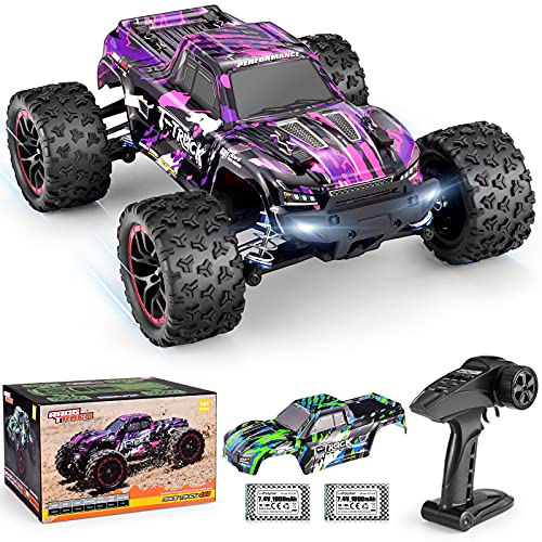 HAIBOXING 1 18 Scale Brushless Fast RC Cars 18859A, 4WD Off-Road Remote Control Trucks 48 KM H Speed for Adults and Kids Boys, All Terrain Truck Toys Gifts with Extra Shell and Battery 40+ min Play