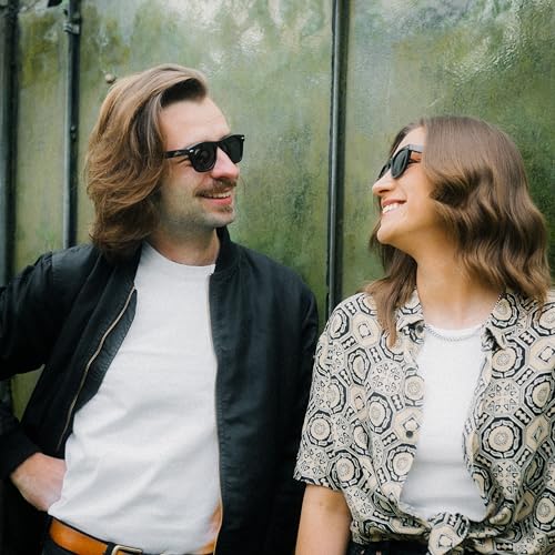 Glozzi Occhiali da Sole Legno di Bambù per Uomo e