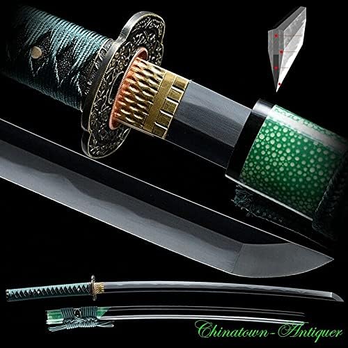 Espada japonesa Honsanmai Kobuse Jihada forjado SandwichHoja de acero Hamon