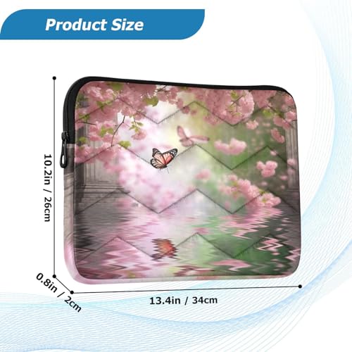 Funda para portátil 13-14 pulgadas con diseño mariposa miniatura 3