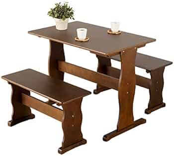 Amazon|家具の赤や 天然木パイン材 ダイニング3点セット ダイニング