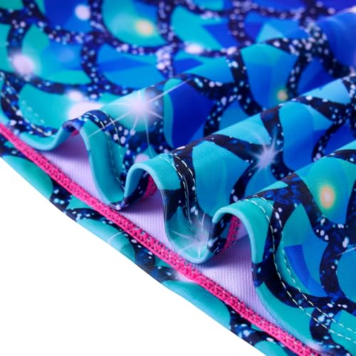 Image of UNIFACO Girls Swimsuits Two Piece Tankini Bathing Suits Boyshort Summer Beach Rash Guard Swimwear for 4-13T