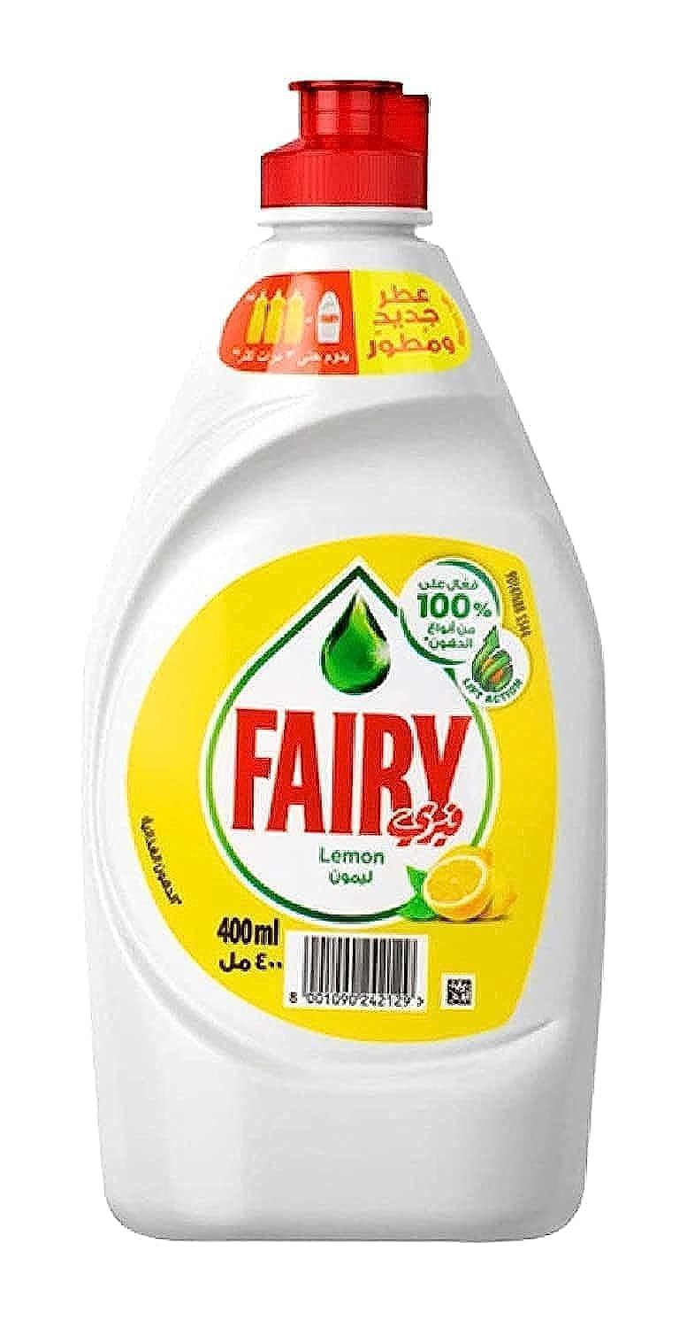 Fairy Lemon Liquid Dishwashing Soap, 400 ml