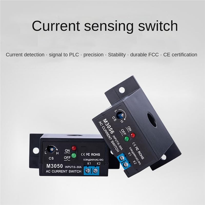 Wiring Connecting Terminals - Current Sensing Switch Induction Relay AC Linkage Device PLC Signal Over Limit Closed AC 0.2-30A (NO M3050)