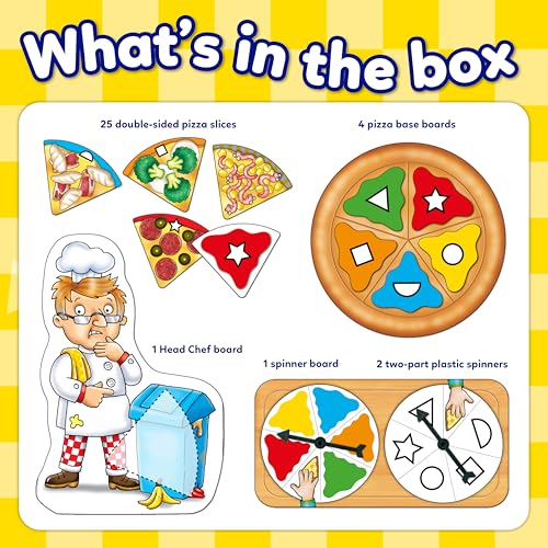 Image of Orchard Toys Pizza, Pizza Matching Board Game for Kids | Colour & Shape Matching Game | Educational Learning Toy | Teachers Tested Board Games | Preschool Board Games | Age 3-7 Years