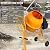 Fujampe 4.2 Cu Ft Electric Cement Mixer, 1/2 Hp Portable Electric Concrete Mixer Machine 120L Power Wheelbarrow Cement Mixing Tools for Stucco Mortar (Orange, 4.2 Cu.Ft.)