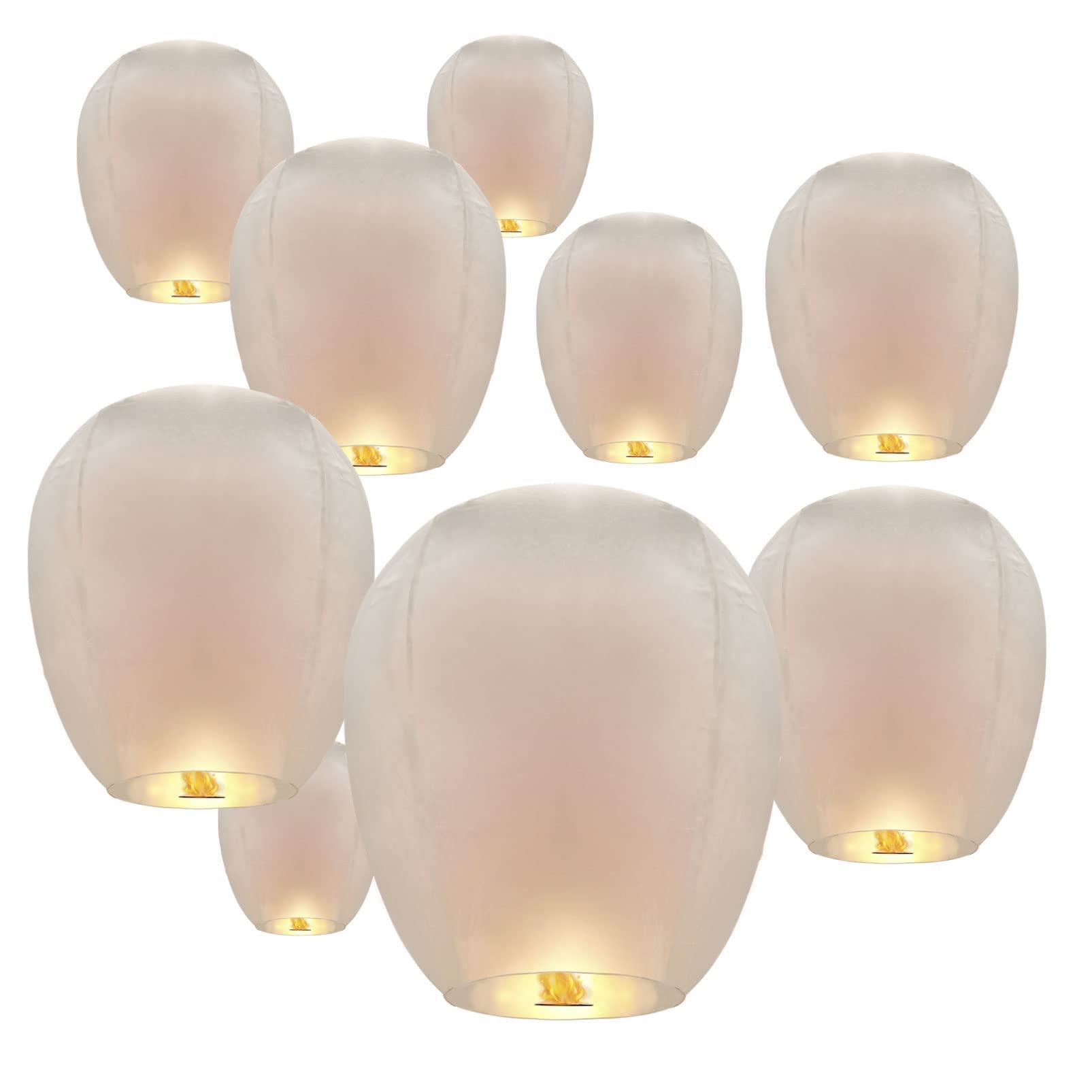 Buy 20 Pack Chinese Lanterns Paper Lanterns to Release in Sky Memorial