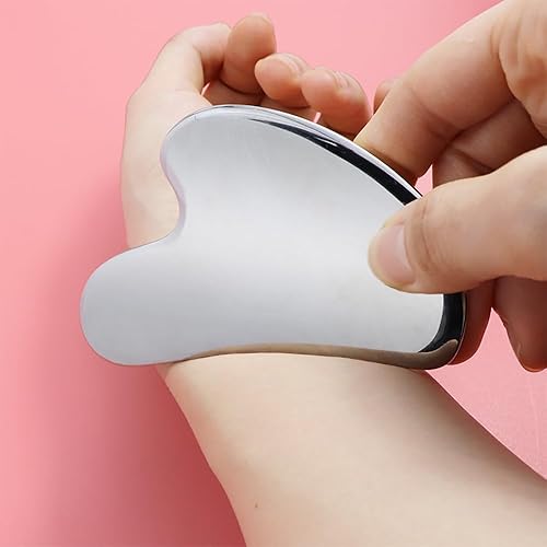 Miniatura 2 de Herramienta de raspador muscular Gua Sha de acero inoxidable, herramientas de raspado miofascial para terapia física, masajeador de drenaje